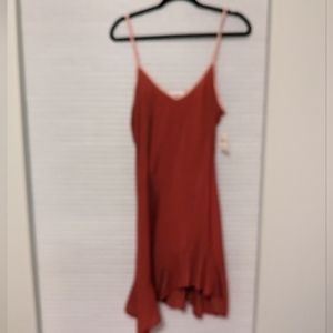 Burnt Orange Mini Dress